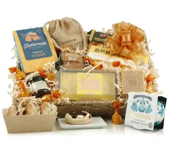 Luxury Cream Tea Hamper | with Clotted Cream & Scones Luxury Cream Tea Hamper | with Clotted Cream & Scones