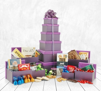 Corporate Christmas Hampers | Business Christmas Gifts | Hampergifts - The Amethyst Gift Tower